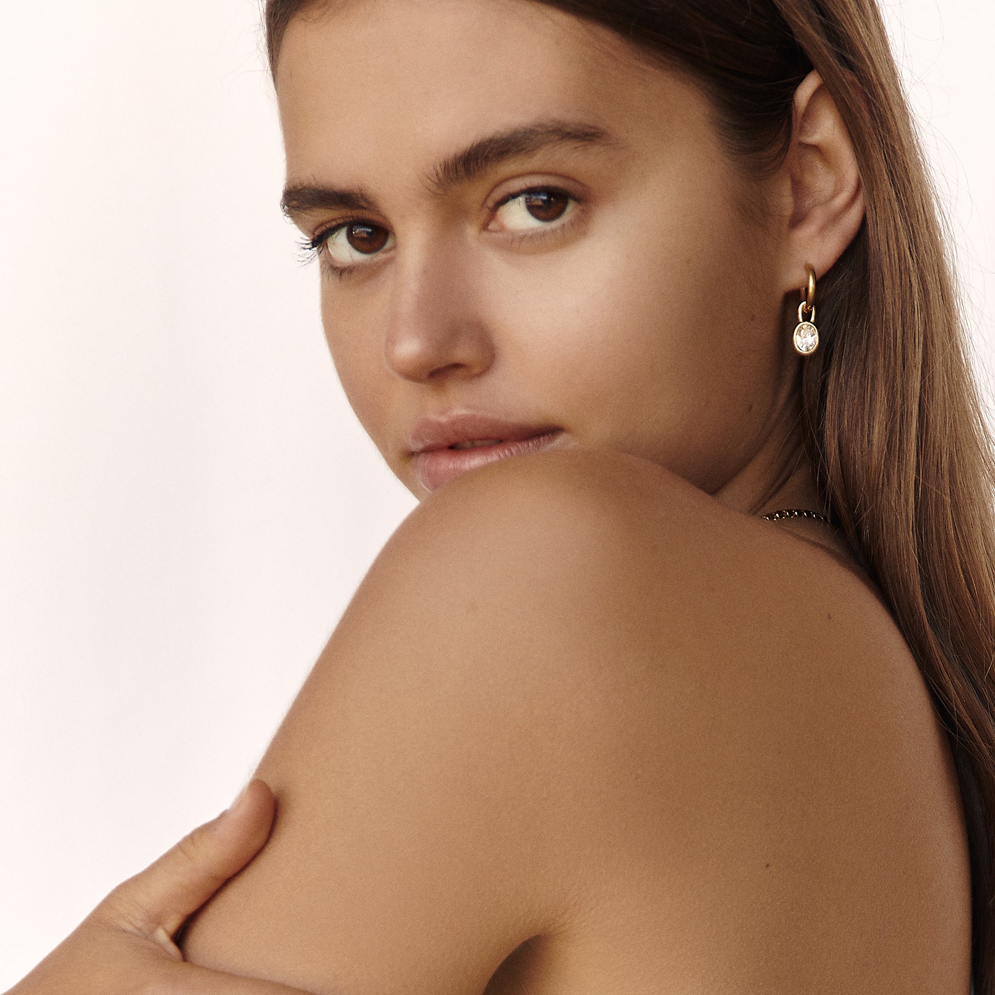 Bella Earrings - Crystal - Image 2