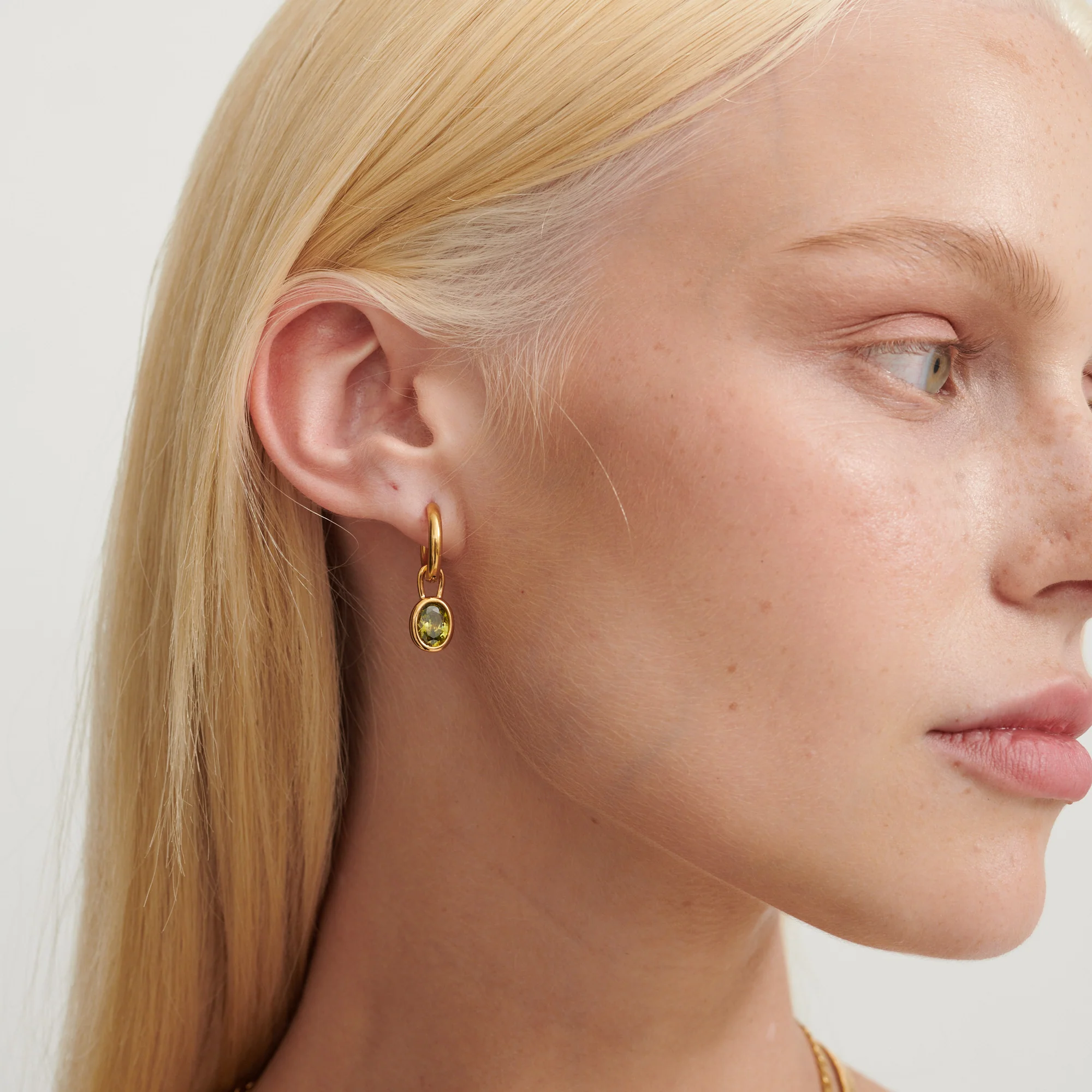Bella Earrings - Olivine - Image 2
