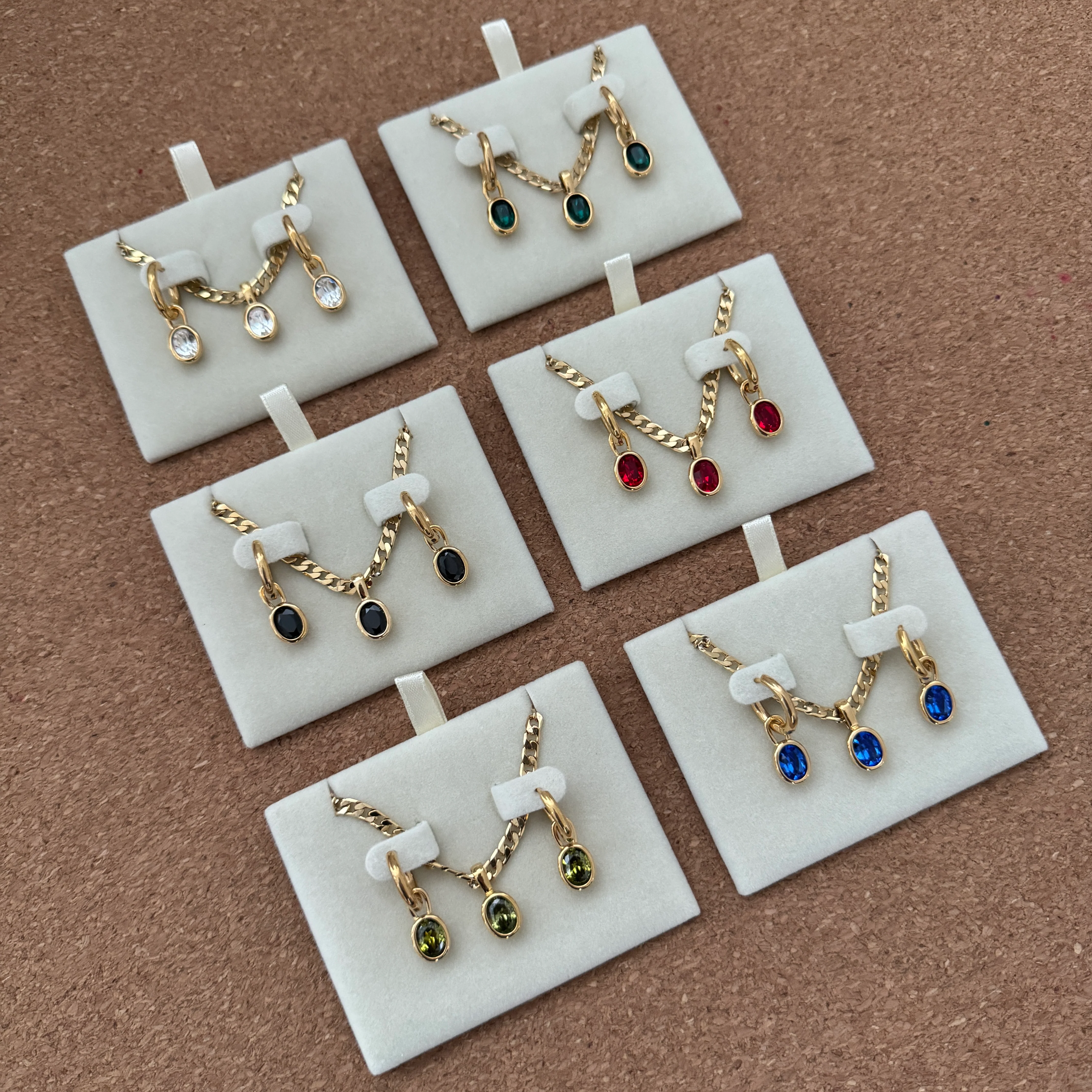 Bella Earrings - Sapphire Blue - Image 2
