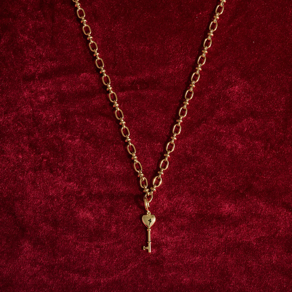 Charm Necklace - Heartshaped Key