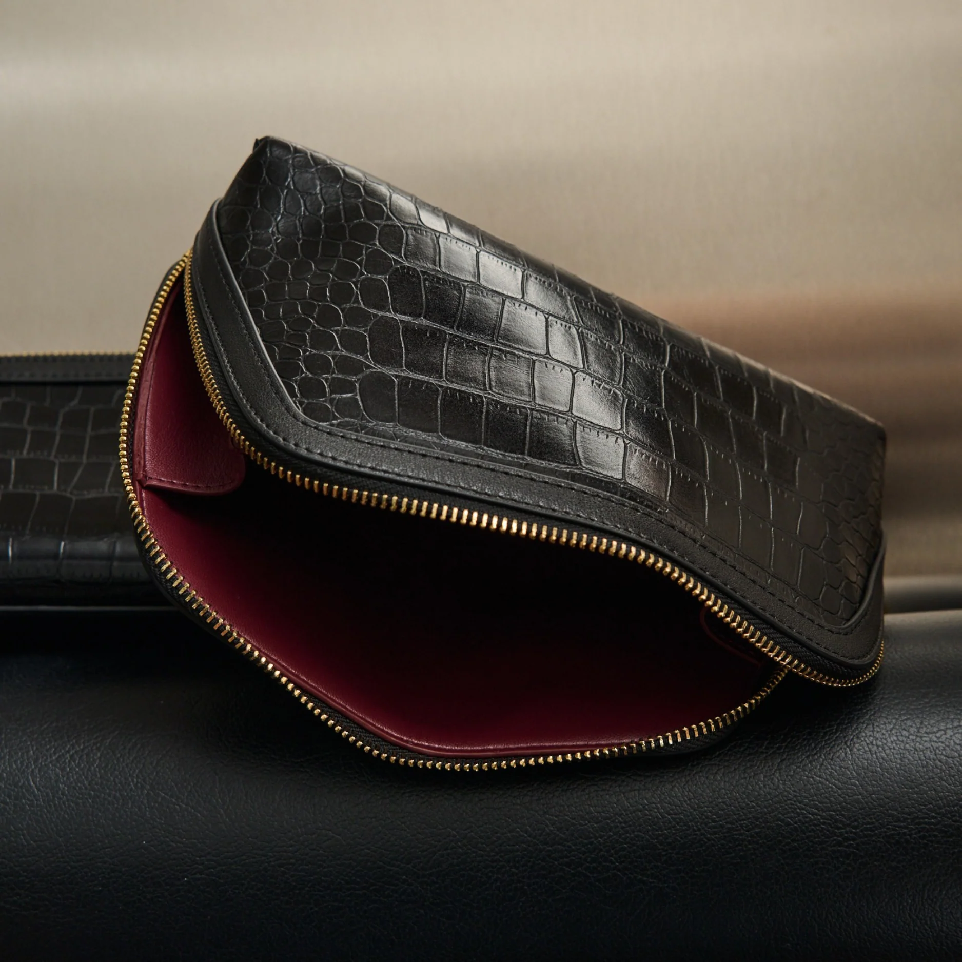 Ophelia Pouch - Croc Embossed - Image 3