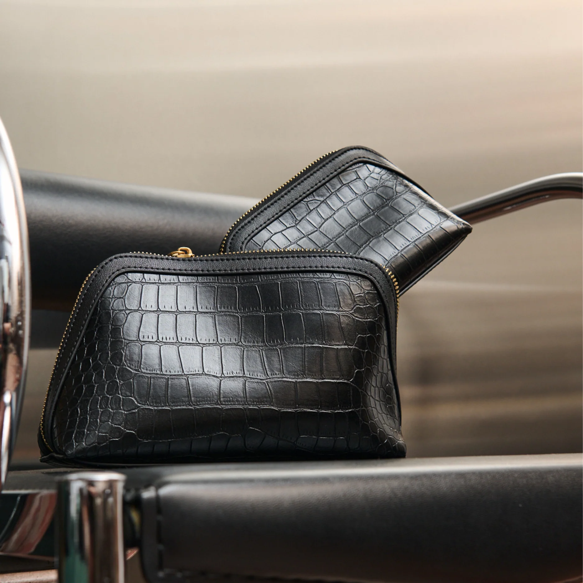 Ophelia Pouch - Croc Embossed - Image 4
