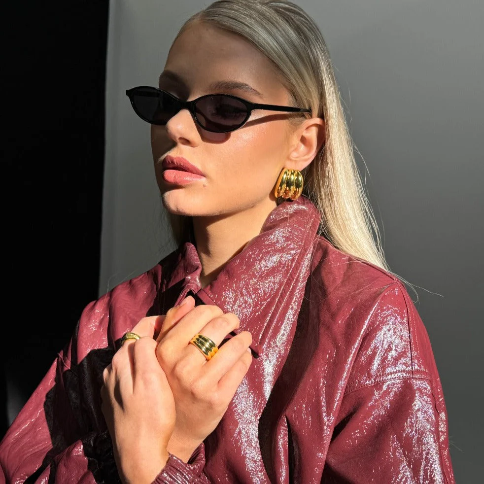 Quincy Earrings - Gold - Image 3